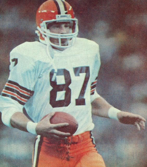 Stracka as a Browns rookie in 1983